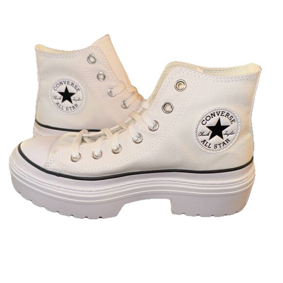 Converse CTAS Lugged Heel White Platform Sneakers Women´s A10364C Size 6 - Picture 1 of 6